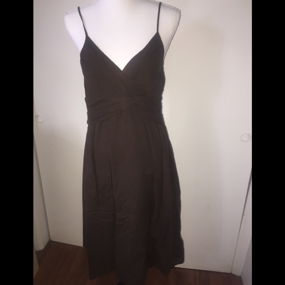Theory chocolate cami dress size 8